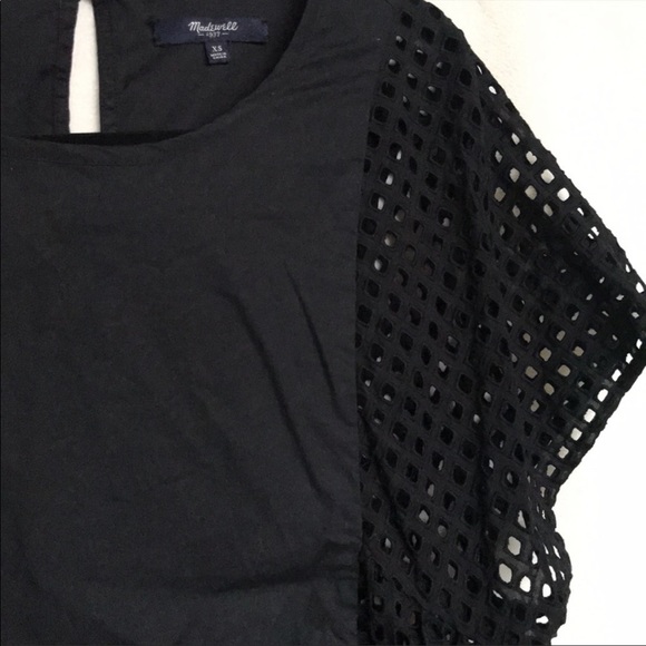 Madewell Eyelet floatweave top blouse XS - Picture 4 of 5